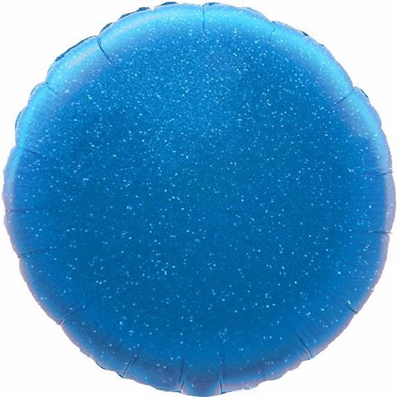 BLUE HOLOGRAPHIC ROUND 18IN FOIL