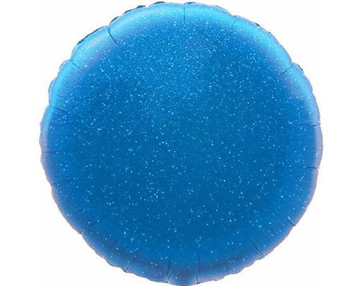 BLUE HOLOGRAPHIC ROUND 18IN FOIL
