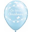 (25) 11IN BLUE CHRISTENING QUALATEX