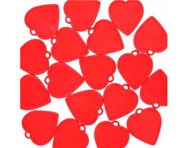 RED HEARTS BALLOON WEIGHTS  100S