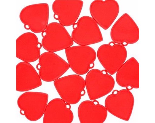 RED HEARTS BALLOON WEIGHTS  100S