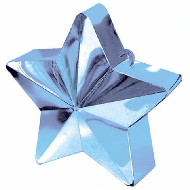 PALE BLUE STAR BALLOON WEIGHT