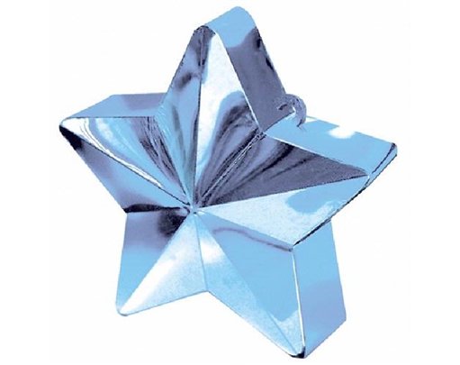 PALE BLUE STAR BALLOON WEIGHT