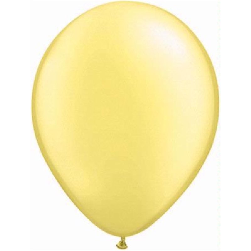 100PK 11in PEARL LEMON QUALATEX