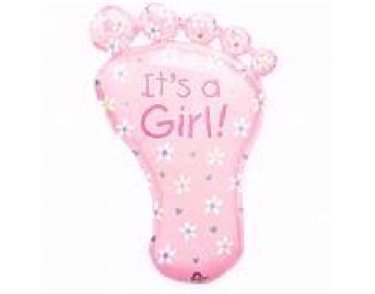 ITS A GIRL JUMBO FOIL BALLOON
