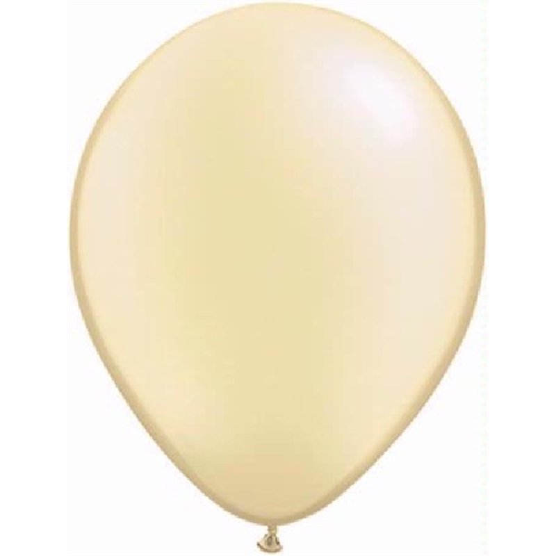 100PK 11in PEARL IVORY QUALATEX