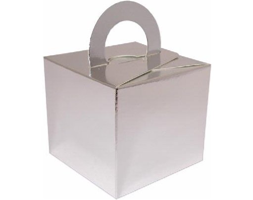 SILVER METALLIC FAVOR BOX  10S