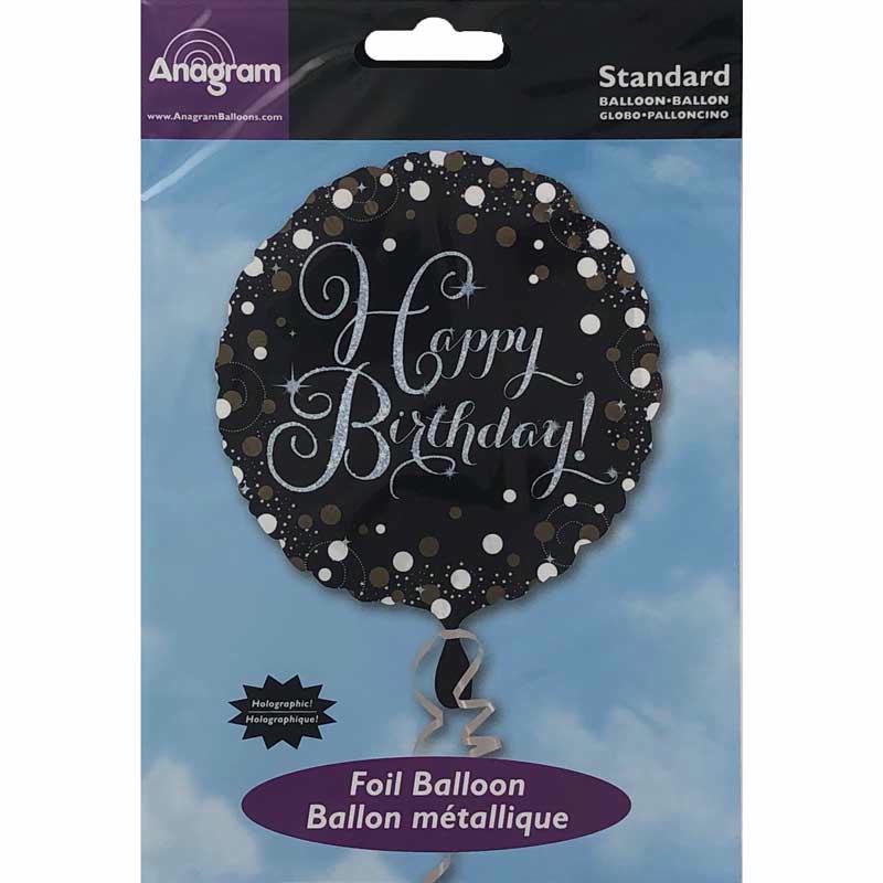 18IN B/DAY GOLD SPARKLES FOIL