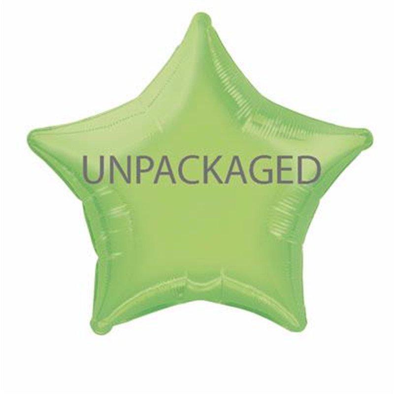 20IN LIME GREEN STAR FOIL  12S