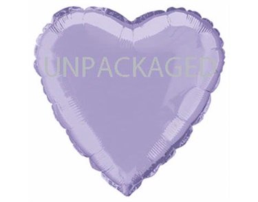 18IN LAVENDAR HEART FOIL BALLOON  12S