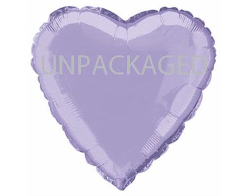 18IN LAVENDAR HEART FOIL BALLOON  12S