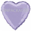 18IN LAVENDAR HEART FOIL BALLOON  12S