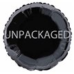 18IN BLACK ROUND FOIL BALLOON  12S