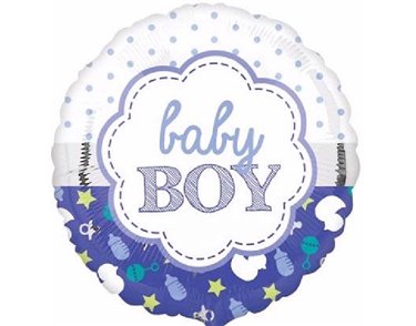 18IN BABY BOY FOIL BALLOON