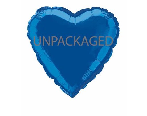 18IN ROYAL BLUE HEART FOIL BALLOON  12S