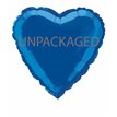 18IN ROYAL BLUE HEART FOIL BALLOON  12S