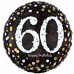 18IN 60TH GOLD SPARKLES FOIL BALLOON