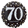 18IN 70TH GOLD SPARKLES FOIL