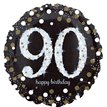 18IN 90TH GOLD SPARKLES FOIL
