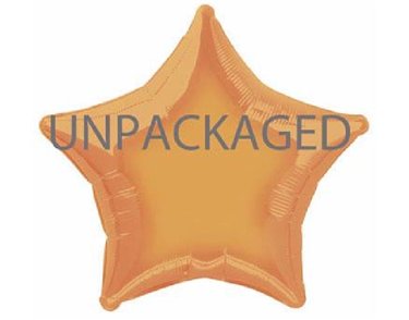 20IN ORANGE STAR FOIL BALLOON  12S