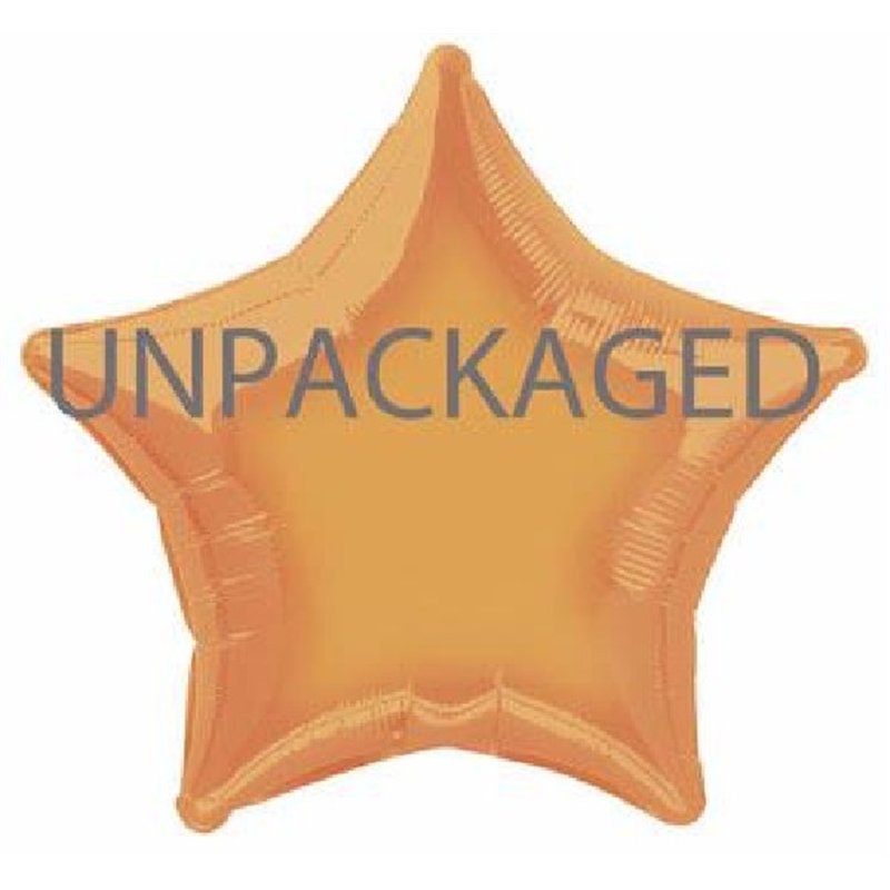 20IN ORANGE STAR FOIL BALLOON  12S