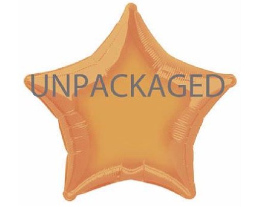 20IN ORANGE STAR FOIL BALLOON  12S