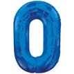 34IN BLUE GLITZ NUMERAL 0