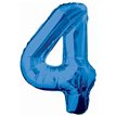 34IN BLUE GLITZ NUMERAL 4