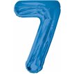 34IN BLUE GLITZ NUMERAL 7