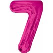 34IN PINK GLITZ NUMERAL 7