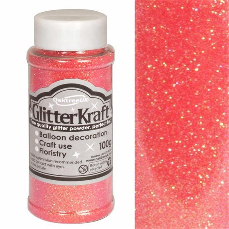 100G SUGAR PINK KRAFT FINE GLITTER