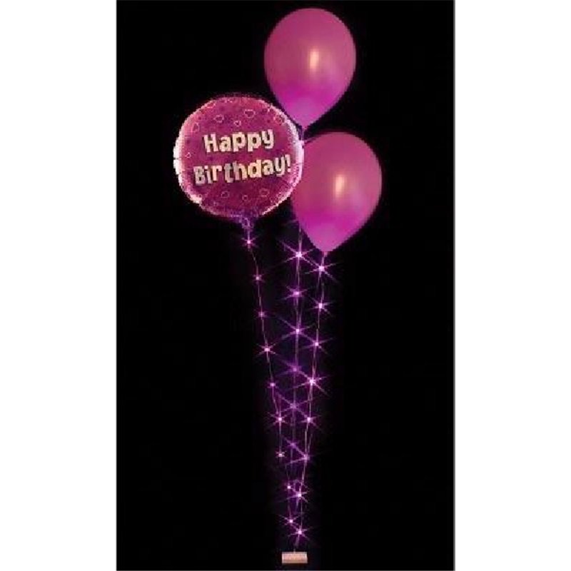 BALLOONLITE BOUQUET 3 WIRE FUCHSIA LED LIGHTS