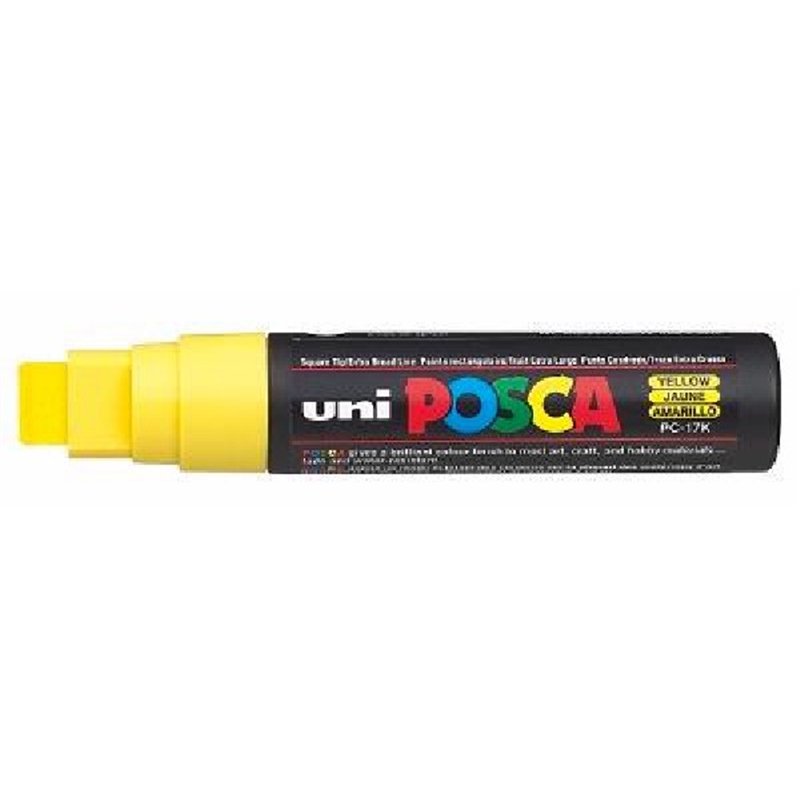 PC-17K POSCA CHISEL BROAD YELLOW