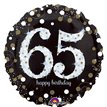 18IN 65TH GOLD SPARKLES FOIL