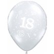 (50) 11IN 18TH BIRTHDAY CLEAR QUALATEX