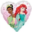 MULTI-PRINCESS HEART 18IN FOIL