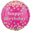 18IN HAPPY B/DAY DOTTY HOLO FOIL