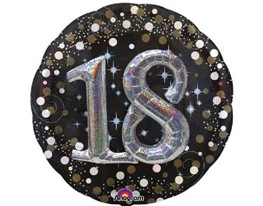 SPARKLING 18TH BIRTHDAY 3D FOIL