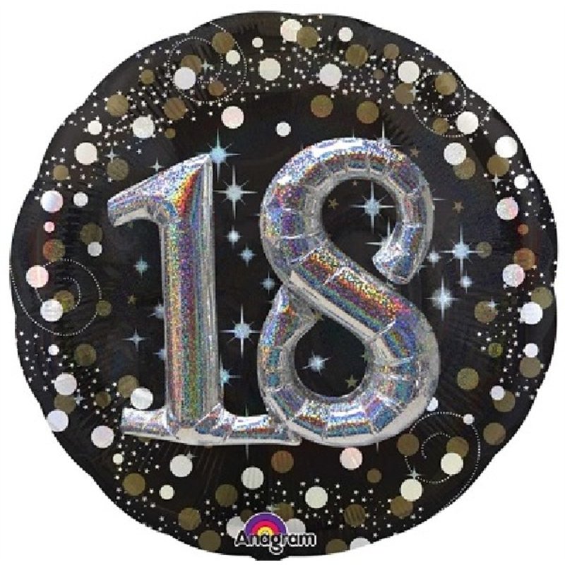 SPARKLING 18TH BIRTHDAY 3D FOIL