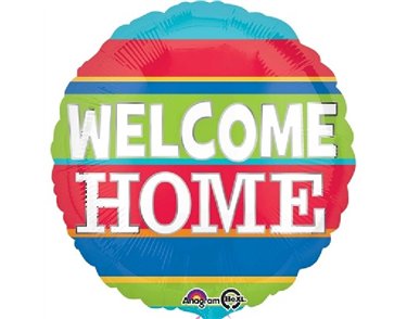 18IN WELCOME HOME COLORFUL STRIPES
