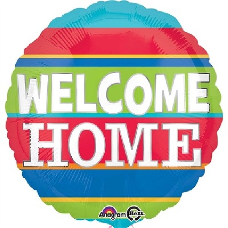 18IN WELCOME HOME COLORFUL STRIPES