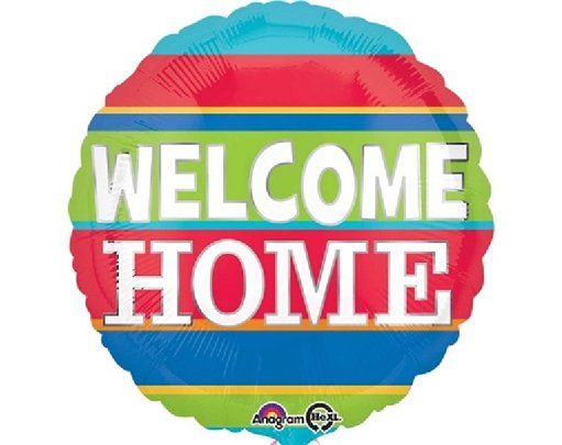 18IN WELCOME HOME COLORFUL STRIPES
