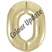 34IN GOLD GLITZ NUMERAL 0