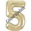 34IN GOLD GLITZ NUMERAL 5