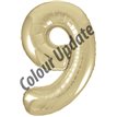 34IN GOLD GLITZ NUMERAL 9
