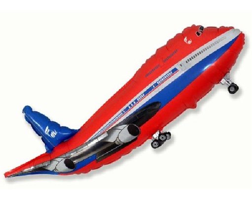 30IN RED AEROPLANE SUPERSHAPE