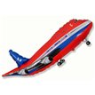 30IN RED AEROPLANE SUPERSHAPE