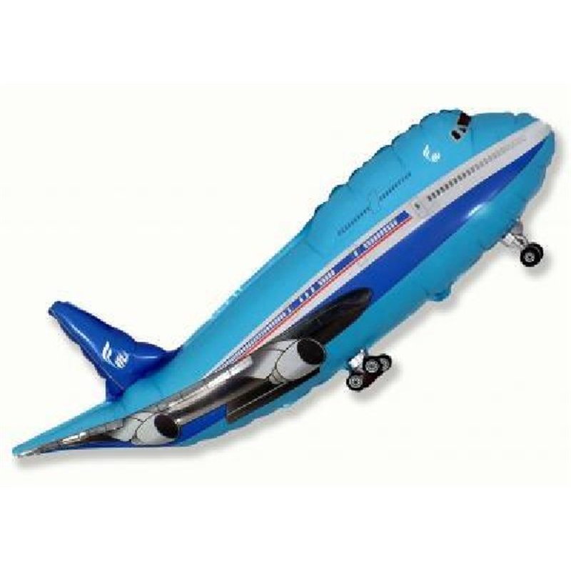 30IN BLUE AEROPLANE SUPERSHAPE