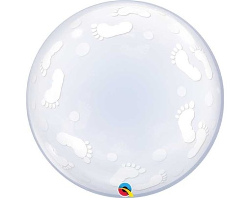 24IN BABY FOOTPRINTS DECO BUBBLE