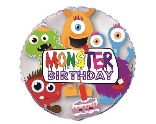 18IN MONSTER BIRTHDAY FOIL BALLOON